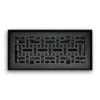 4 In. X 12 In. Modern Contempo Floor Diffuser, Matte Black