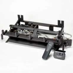 24 In. Rustic Oak Vent-Free Dual Fuel Gas Fireplace Log Set, 33,000 BTU With Remote Control 8 24 In. Rustic Oak Vent-Free Dual Fuel Gas Fireplace Log Set, 33,000 BTU With Remote Control -Fire Place Store bluegrass living ventless gas fireplace logs 170809 4f 1000