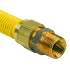 ProCoat 3/4 In. FIP X 3/4 In. MIP X 18 In. Stainless Steel Gas Connector 3/4 In. I.D. (290,900 BTU) -Fire Place Store brasscraft gas fittings connectors cssb21 18 4f 1000