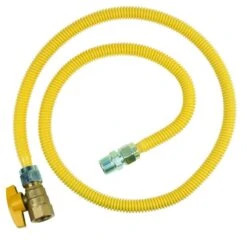 ProCoat 3/4 In. MIP X 3/4 In. FIP Ball Valve X 60 In. Stainless Steel Gas Connector 5/8 In. O.D. (93,200 BTU)