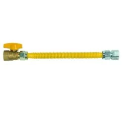 ProCoat 3/4 In. FIP X 3/4 In. FIP Ball Valve X 12 In. Stainless Steel Gas Connector 5/8 In. O.D. (180,000 BTU)