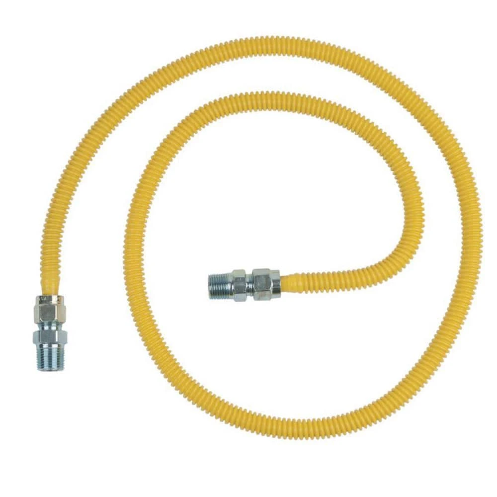 ProCoat 1/2 In. MIP X 1/2 In. MIP X 1/2 In. O.D. Stainless Steel Gas Connector 1 ProCoat 1/2 In. MIP X 1/2 In. MIP X 1/2 In. O.D. Stainless Steel Gas Connector