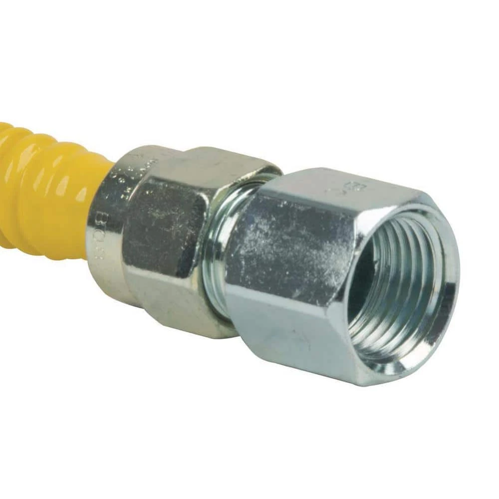 ProCoat 1/2 In. FIP X 1/2 In. FIP X 18 In. Stainless Steel Gas Connector 1/2 In. O.D. (93,100 BTU) 3 ProCoat 1/2 In. FIP X 1/2 In. FIP X 18 In. Stainless Steel Gas Connector 1/2 In. O.D. (93,100 BTU) - Image 3