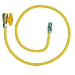 ProCoat 1/2 In. MIP X 1/2 In. FIP Gas Ball Valve X 48 In. Stainless Steel Gas Connector 3/8 In. O.D. (28,300 BTU)