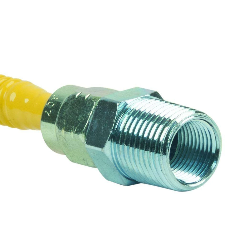 ProCoat 1/2 In. FIP X 1/2 In. MIP X 18 In. Stainless Steel Gas Connector 3/8 In. O.D. (43,800 BTU) 3 ProCoat 1/2 In. FIP X 1/2 In. MIP X 18 In. Stainless Steel Gas Connector 3/8 In. O.D. (43,800 BTU) - Image 3