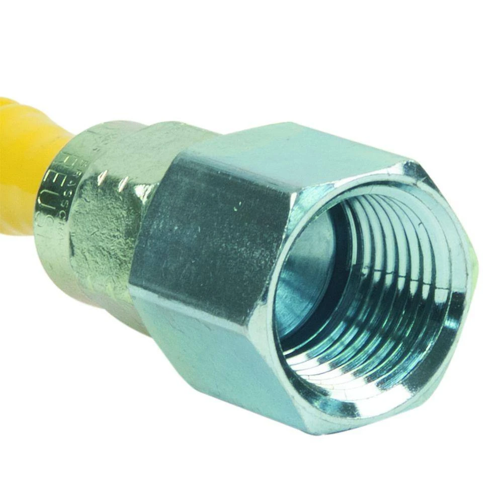 ProCoat 1/2 In. FIP X 1/2 In. MIP X 18 In. Stainless Steel Gas Connector 3/8 In. O.D. (43,800 BTU) 2 ProCoat 1/2 In. FIP X 1/2 In. MIP X 18 In. Stainless Steel Gas Connector 3/8 In. O.D. (43,800 BTU) - Image 2