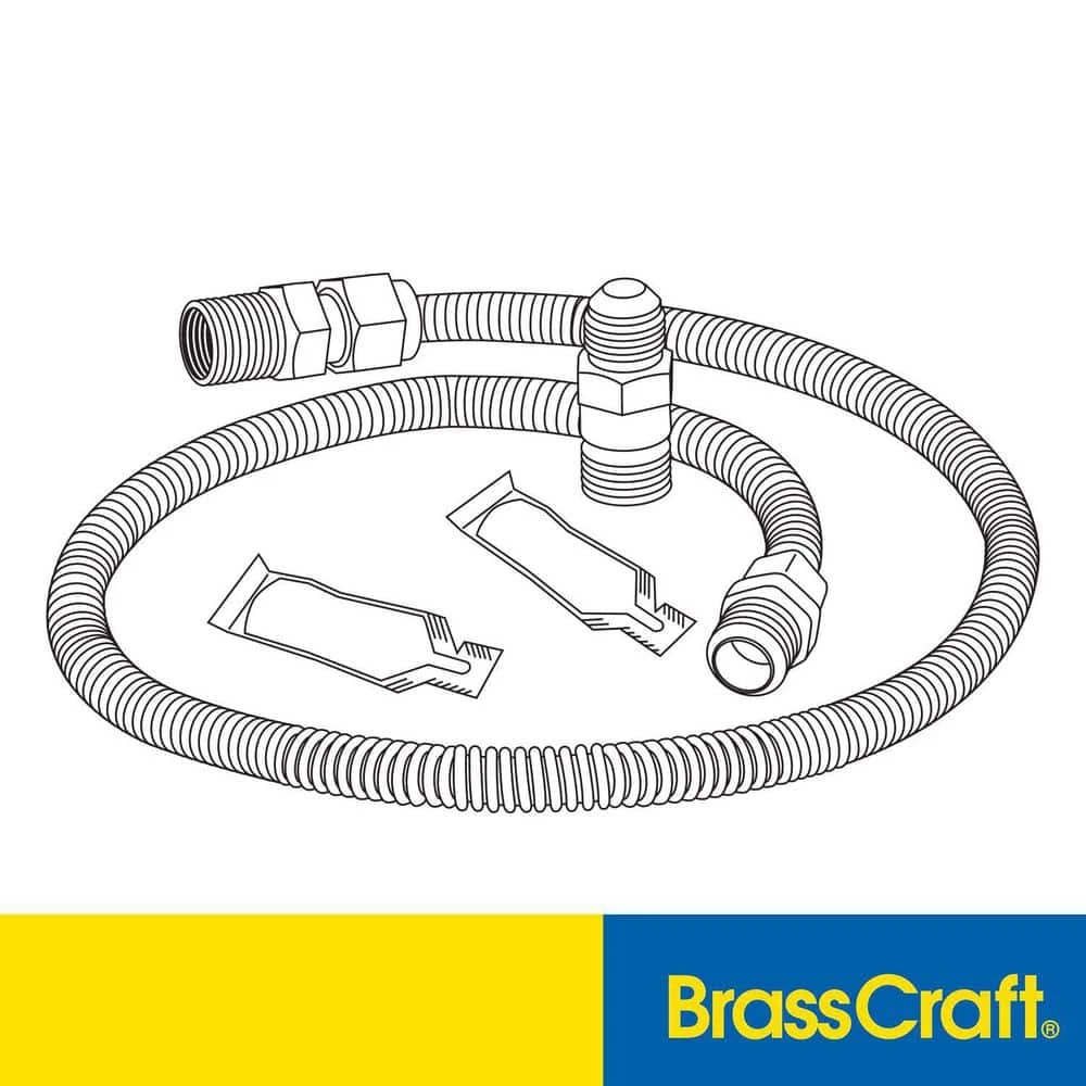 Black ProCoat Gas Installation Kit For Gas Log Fireplaces And Space Heaters (85,000 BTU) 3 Black ProCoat Gas Installation Kit For Gas Log Fireplaces And Space Heaters (85,000 BTU) - Image 3