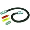 Black ProCoat Gas Installation Kit For Gas Log Fireplaces And Space Heaters (85,000 BTU)