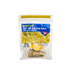 5/8 In. OD Flare (15/16-16 Thread) X 3/4 In. FIP Gas Ball Valve 5 5/8 In. OD Flare (15/16-16 Thread) X 3/4 In. FIP Gas Ball Valve -Fire Place Store brasscraft gas fittings connectors pssc 60 a0 1000