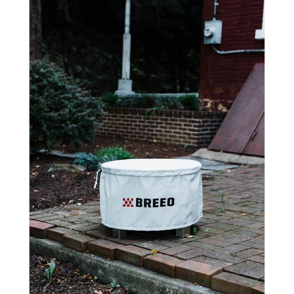 X Series 19-Fire Pit Cover-Weather-Resistant And Debris Protection-Marine-Grade Polyester With Secure Fit-Light Grey 3 X Series 19-Fire Pit Cover-Weather-Resistant And Debris Protection-Marine-Grade Polyester With Secure Fit-Light Grey - Image 3