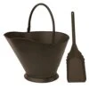 Bronze Finish Large Capacity Coal Hod And Shovel