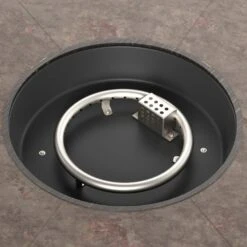 HeatPro 32 In. Round Propane Gas Fire Pit Table 30,000 BTU -Fire Place Store bronze westin outdoor gas fire pits oh3003 fa 1000