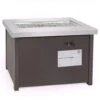 18.5 In. X 33.5 In. X 22.5 In. 50,000 BTU Square Stainless Steel Propane Fire Pit Patio Heater With Weather Cover