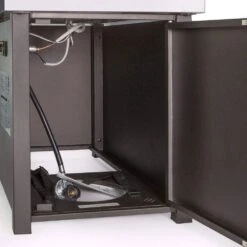 18.5 In. X 33.5 In. X 22.5 In. 50,000 BTU Square Stainless Steel Propane Fire Pit Patio Heater With Weather Cover -Fire Place Store bronze xtremepowerus gas fire pits 96800 h 76 1000