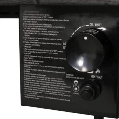 35 In. W X 30 In. H Iron Rectangle Propane Burning Outdoor Fire Pit In Brown 12 35 In. W X 30 In. H Iron Rectangle Propane Burning Outdoor Fire Pit In Brown -Fire Place Store brown boosicavelly gas fire pits bobcfp02bro 44 1000