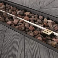 35 In. W X 30 In. H Iron Rectangle Propane Burning Outdoor Fire Pit In Brown 13 35 In. W X 30 In. H Iron Rectangle Propane Burning Outdoor Fire Pit In Brown -Fire Place Store brown boosicavelly gas fire pits bobcfp02bro fa 1000