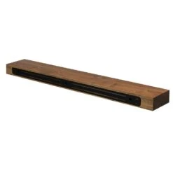 72 In. Dark Chocolate Timber Floating Shelf - Versatile Wood Mantel And Wall Shelf -Fire Place Store brown dogberry collections mantel shelves s smth7263brwn 76 1000