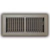 4 In. X 10 In. 2-Way Steel Floor Register In Brown