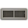 4 In. X 12 In. 2-Way Steel Floor Register In Brown