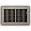 6 In. X 10 In. 2-Way Steel Floor Register In Brown