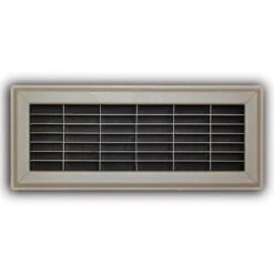 4 In. X 12 In. Heavy Duty Steel Floor Return Air Grille In Brown