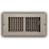 4 In. X 8 In. 2-Way Steel Mobile Home Floor Register In Brown