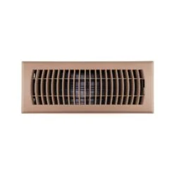 4 In. X 12 In. 1-Way Plastic Floor Register In Brown