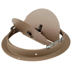 6 In. Steel Round Diffuser Damper In Brown -Fire Place Store browns tans everbilt registers grilles e80106 76 1000