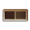4 In. X 10 In. Brown Toekik Floor Grille