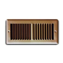 4 In. X 10 In. Brown Toekik Floor Grille