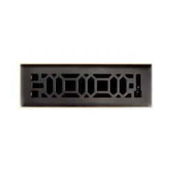 Oriental 2 In. X 10 In. Steel Floor Register In Oil Rubbed Bronze