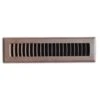 Faux Wood 2 In. X 12 In. Plastic Floor Register In Mahogany Grain