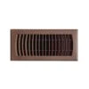 Faux Wood 4 In. X 8 In. Plastic Floor Register In Mahogany Grain