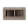 4 In. X 10 In. Oak Wood Flush Mount Grille In Unfinished Oak