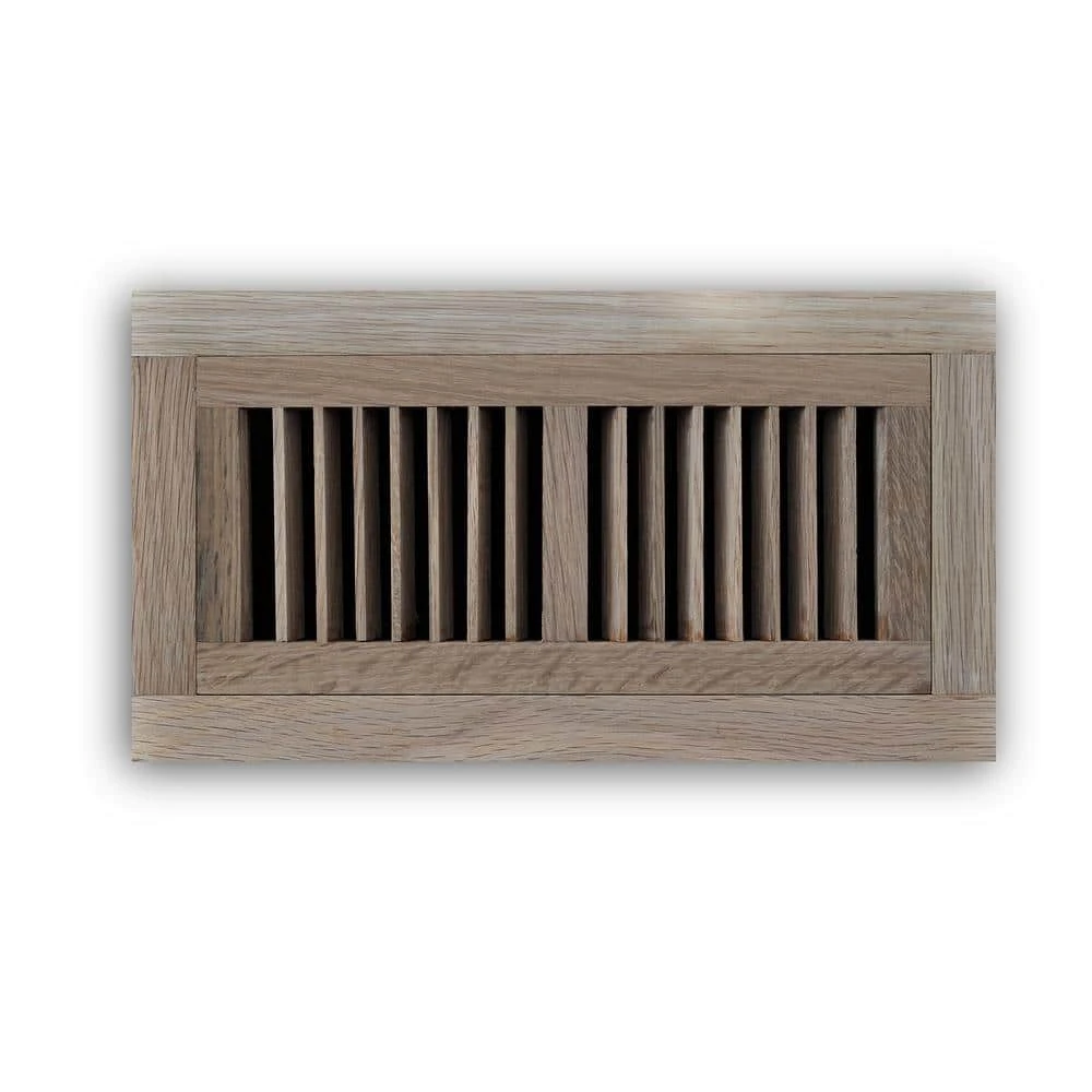 4 In. X 10 In. Oak Wood Flush Mount Grille In Unfinished Oak 1 4 In. X 10 In. Oak Wood Flush Mount Grille In Unfinished Oak
