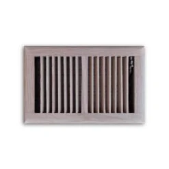 Oak Wood 6 In. X 10 In. 2-Way Wooden Floor Register In Unfinished
