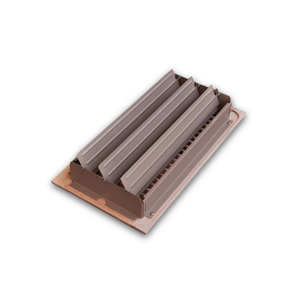 Oak Wood 6 In. X 12 In. 2-Way Wooden Floor Register In Unfinished 4 Oak Wood 6 In. X 12 In. 2-Way Wooden Floor Register In Unfinished - Image 4