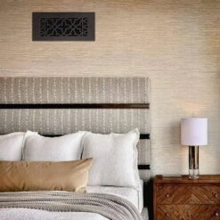 Scroll Series 6 In. X 12 In. Aluminum Grille, Oil Rubbed Bronze With Mounting Holes -Fire Place Store browns tans reggio registers registers grilles 814 arbh c3 1000