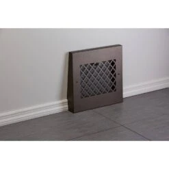Tuscan 13 In. X 12 In. Steel Gravity Baseboard Floor Regiser, Oil Rubbed Bronze/Powder Coat With Air Control Damper -Fire Place Store browns tans steelcrest registers grilles btu13gbbsorb fa 1000