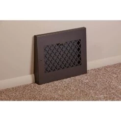 Tuscan 15 In. X 12 In. Steel Gravity Baseboard Floor Register, Oil Rubbed Bronze/Powder Coat With Air Control Damper -Fire Place Store browns tans steelcrest registers grilles btu15gbbsorb 44 1000