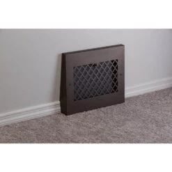 Tuscan 15 In. X 12 In. Steel Gravity Baseboard Floor Register, Oil Rubbed Bronze/Powder Coat With Air Control Damper -Fire Place Store browns tans steelcrest registers grilles btu15gbbsorb 76 1000