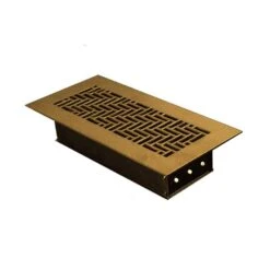 Herringbone 10 In. X 4 In. Oil Rubbed Bronze/Powder Coat, Floor Wall Or Ceiling Supply Vent, Without Mounting Holes -Fire Place Store browns tans steelcrest registers grilles the10x4sorbn 4f 1000