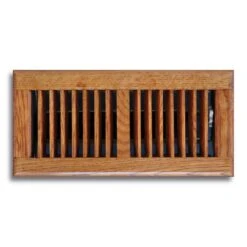 4 In. X 12 In. Oak Floor Diffuser