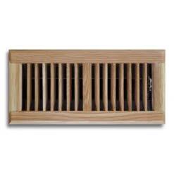 4 In. X 14 In. Oak Floor Diffuser