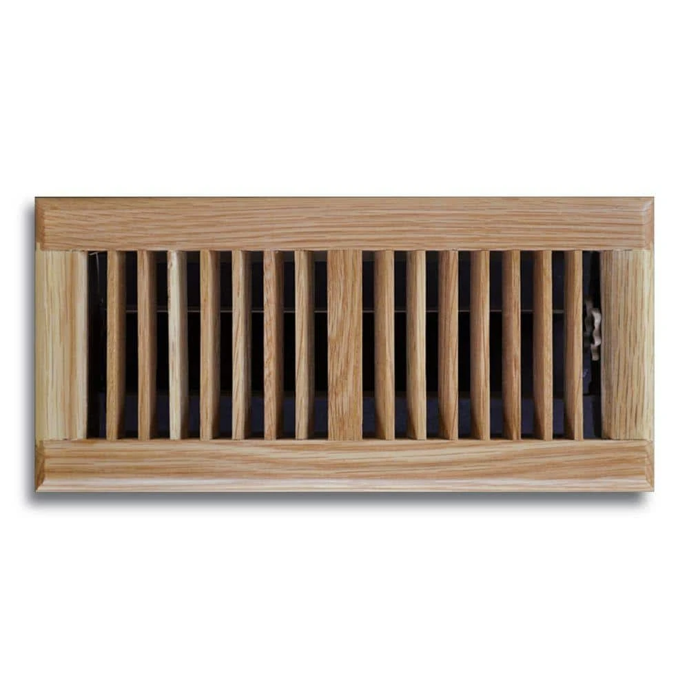4 In. X 14 In. Oak Floor Diffuser 1 4 In. X 14 In. Oak Floor Diffuser