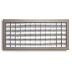 10 In. X 24 In. Heavy Duty Steel Floor Return Air Grille In Brown