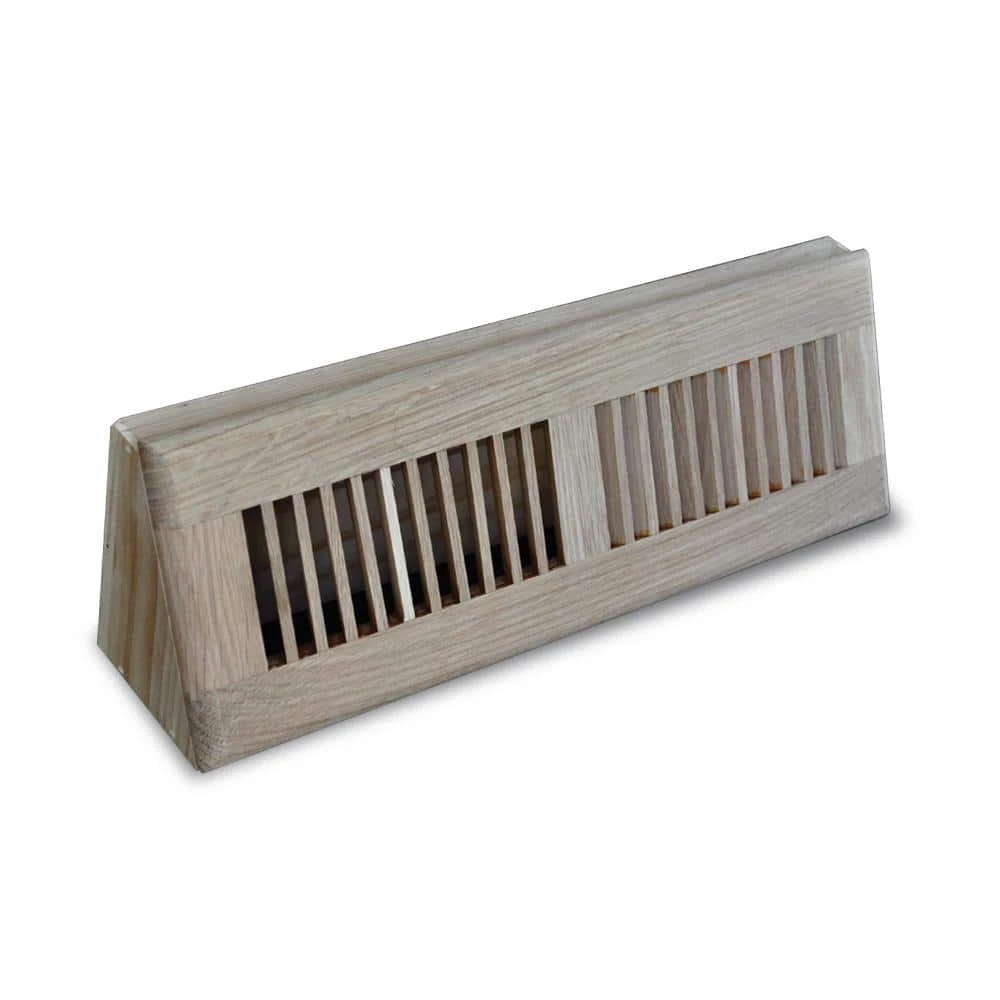 15 In. Wood Oak Baseboard Unfinished Diffuser 1 15 In. Wood Oak Baseboard Unfinished Diffuser