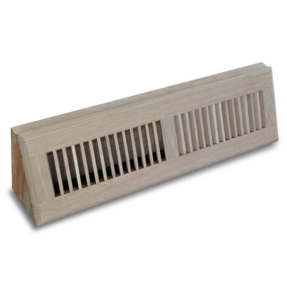 18 In. Wood Oak Baseboard Unfinished Diffuser 1 18 In. Wood Oak Baseboard Unfinished Diffuser