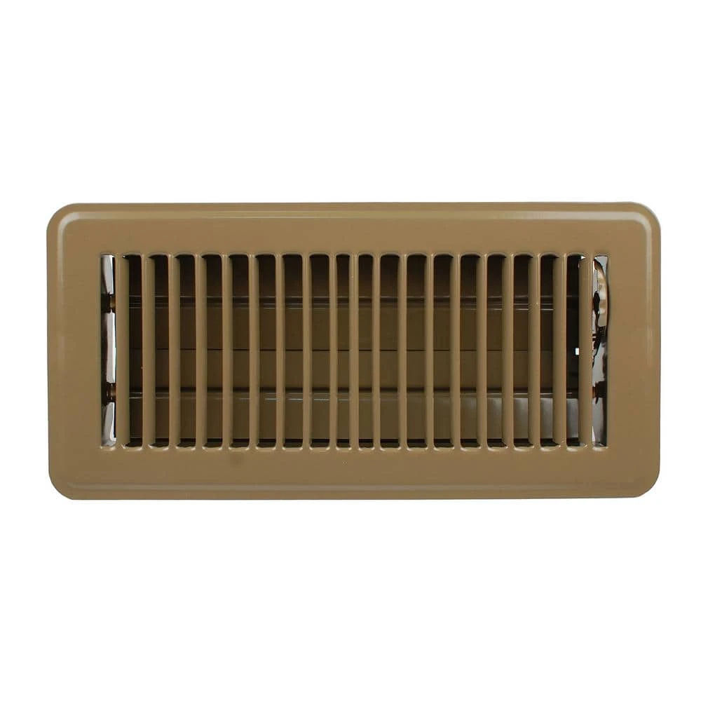 10 In. W X 4 In. H Steel Floor Register Steel Brown For Duct Opening Of 10 In. W X 4 In. H 1 10 In. W X 4 In. H Steel Floor Register Steel Brown For Duct Opening Of 10 In. W X 4 In. H