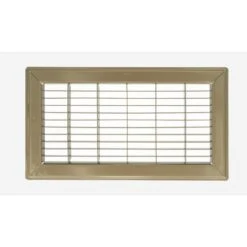 14 In. Wide X 08 In. High Rectangular Floor Return Air Grille Of Steel For Duct Opening 14 In. W X 08 In. H